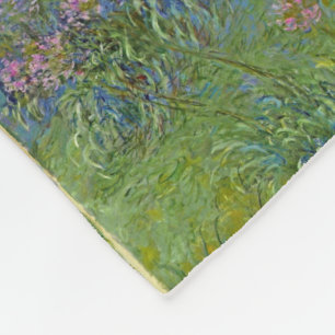 Monet Vintage-Blumengarten-Vase Bouquet berühmt Fleecedecke
