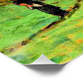 Monet - Wälder in Fontainebleau Poster (Ecke)