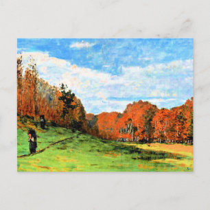 Monet - Wälder in Fontainebleau Postkarte