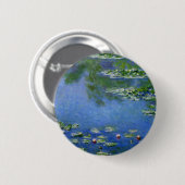 Monet Wasser-Lilien Button (Vorne & Hinten)