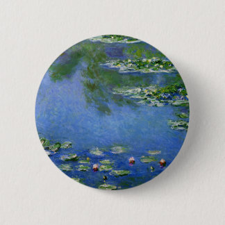 Monet Wasser-Lilien Button