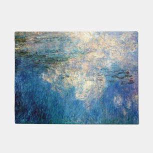 Monet Wasser-Lilien die Wolken-schöne Kunst Fußmatte