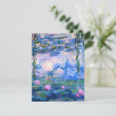 Monet Wasser-Lilien-Einladungen Einladung (Stehend Vorderseite)