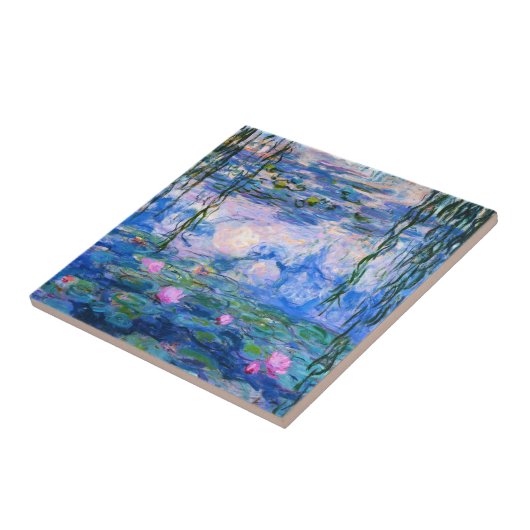 Monet Wasser-Lilien-Fliese Fliese (Seite)