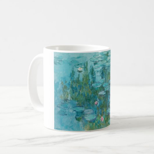 MONET Wasser-Lilien Kaffeetasse (Vorderseite Links)