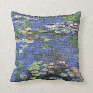 Monet Wasser-Lilien-Kissen Kissen