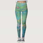 Monet Wasser-Lilien-Leggings Leggings (Vorderseite)