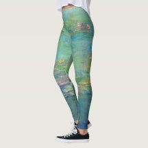 Monet Wasser-Lilien-Leggings