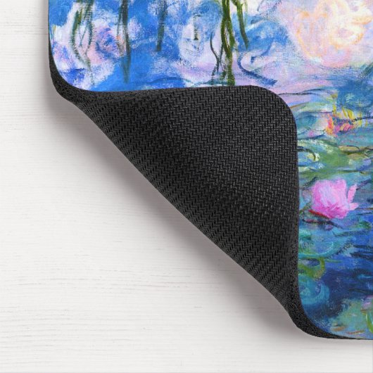 Monet Wasser-Lilien-Mausunterlage Mousepad (Ecke)
