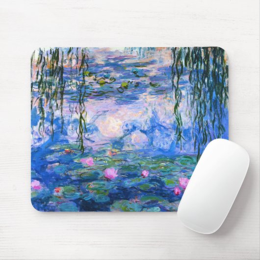 Monet Wasser-Lilien-Mausunterlage Mousepad (Mit Mouse)
