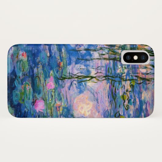 Monet Wasser-Lilien mit Teich-Reflexionen Case-Mate iPhone Hülle (Rückseite (Horizontal))
