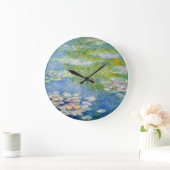 Monet Wasser-Lilienuhr zahllos Große Wanduhr (Zuhause)