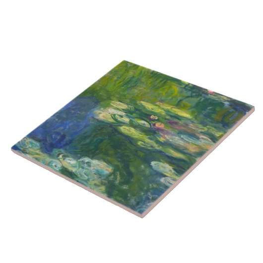 Monet Wasser Lilly rechte modulare Fliese (Seite)