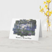 Monet Wasserliliemaschenentwurf Gruß-Karte Karte (Gelbe Blume)