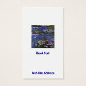 Monet-Wasserlilien - Benutzerdefinierte Earring-An (Rückseite)