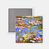 Monet Wasserlilien Magnet (Vorderseite/Rückseite)