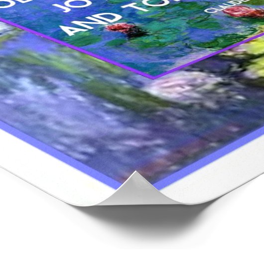Monet Wasserlilien Poster (Ecke)