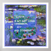 Monet Wasserlilien Poster (Vorne)