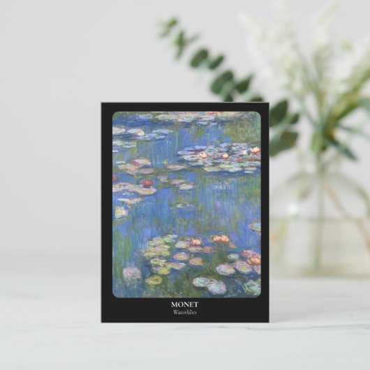 MONET/Wasserlilien Postkarte (Stehend Vorderseite)