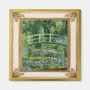 Monet Wasserlilien und Brücken-Meisterwerk-Magnet Magnet