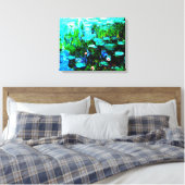 Monet Water Lilien Leinwand (Insitu (Schlafzimmer))