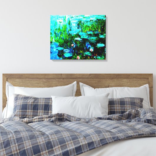 Monet Water Lilien Leinwand (Insitu (Schlafzimmer))