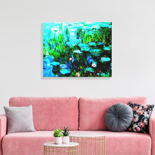 Monet Water Lilien Leinwand (Insitu (Wohnzimmer))