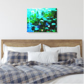 Monet Water Lilien Leinwand (Insitu (Schlafzimmer))
