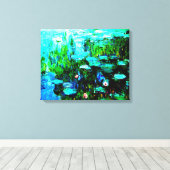 Monet Water Lilien Leinwand (Insitu (Holzboden))