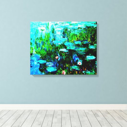Monet Water Lilien Leinwand (Insitu (Holzboden))