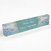 Monet Water Lilien Namensplakette
