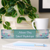 Monet Water Lilien Namensplakette