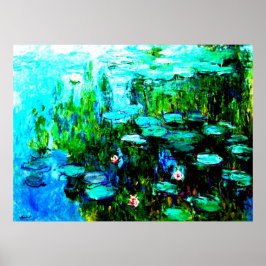 Monet Water Lilien Poster