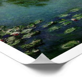 Monet Water Lilien Poster (Ecke)