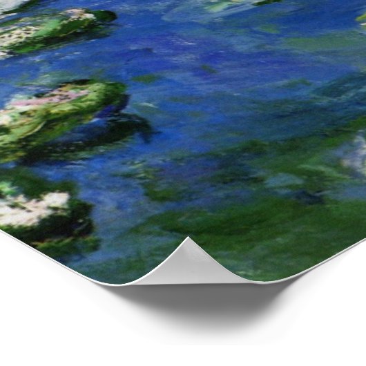 Monet Water Lilien Poster (Ecke)