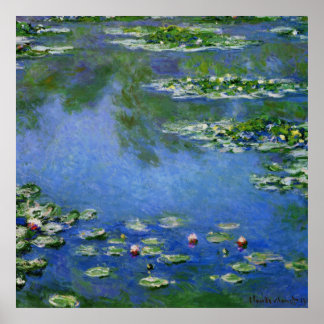 Monet Water Lilien Poster