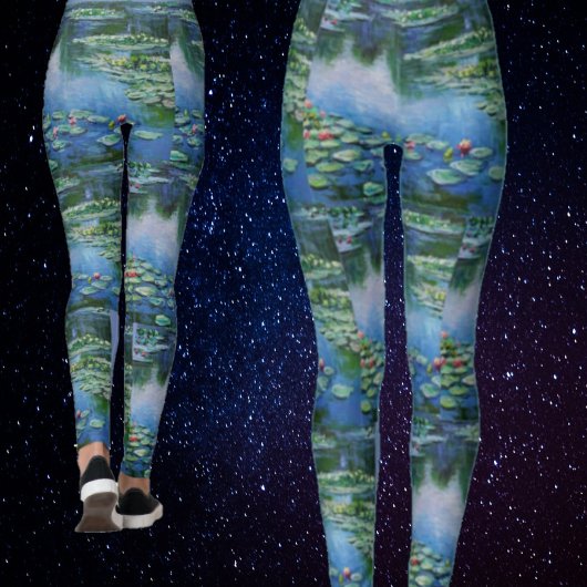 Monet Water Lilien Schöne Aquarelle Leggings