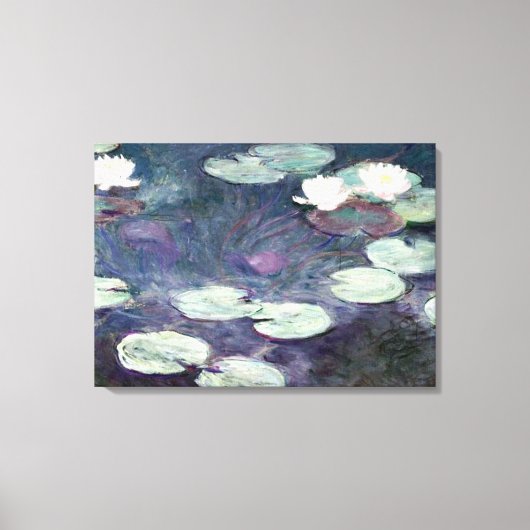Monet - Water Lilies 1897-1899, Fine Art Leinwanddruck (Vorderseite)