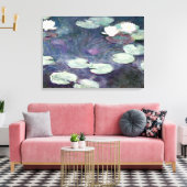Monet - Water Lilies 1897-1899, Fine Art Leinwanddruck (Insitu (Wohnzimmer))