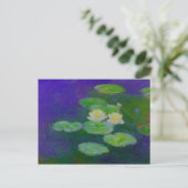 Monet Water Lilies 1897 Postkarte (Stehend Vorderseite)