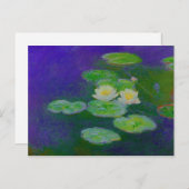 Monet Water Lilies 1897 Postkarte (Vorne/Hinten)