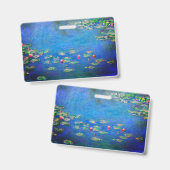 Monet Water Lilies 1906 Ausweis (Vorder- & Rückseite)