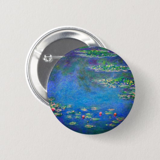 Monet Water Lilies 1906 Button (Vorne & Hinten)