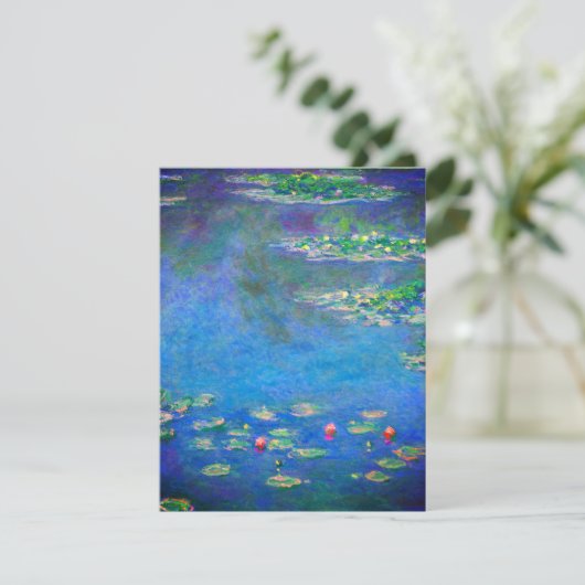 Monet Water Lilies 1906 Card (Stehend Vorderseite)