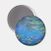 Monet Water Lilies 1906 Magnet (Vorderseite/Rückseite)