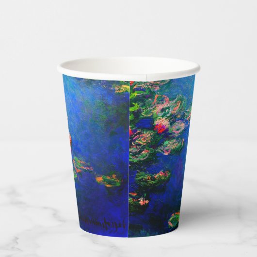 Monet Water Lilies 1906 Pappbecher (Rechts)
