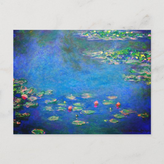 Monet Water Lilies 1906 Postkarte (Vorderseite)