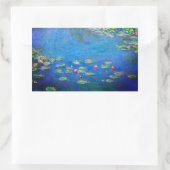 Monet Water Lilies 1906 Rechteckiger Aufkleber (Tasche)
