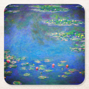 Monet Water Lilies 1906 Rechteckiger Pappuntersetzer