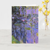Monet - Water Lilies, 1916-1919, Lavendel Karte (Gelbe Blume)